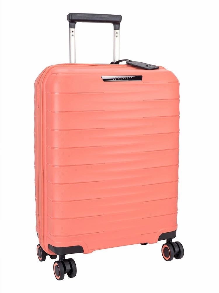 Jo Borkett Onyx 4 Wheel Carry On 54Cm Spinner | Coral Perfect Gift Offer Flash Sale Alert
