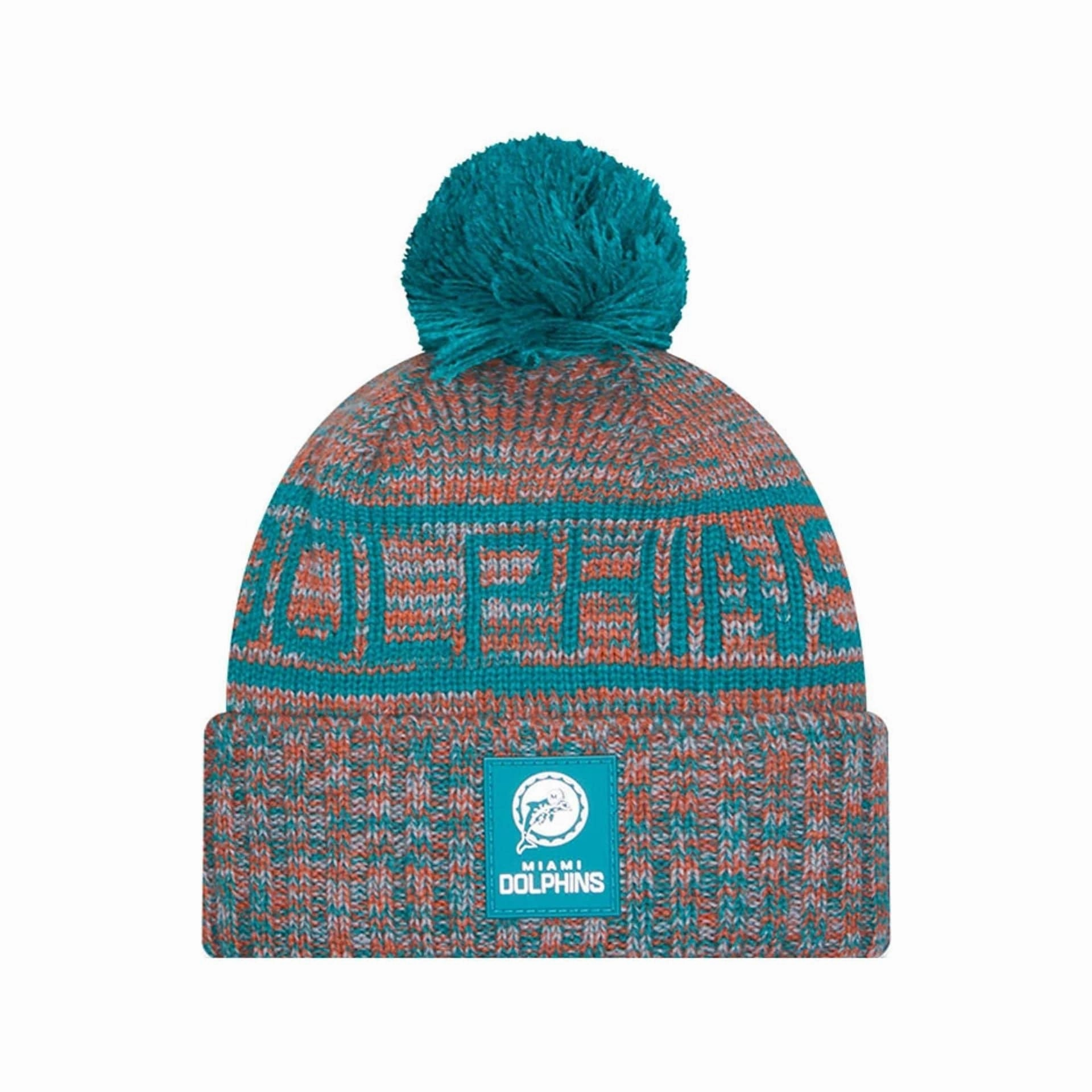 Miami Dolphins Nfl Sideline Turquoise Sport Knit Beanie Hat Hot Sale Frenzy
