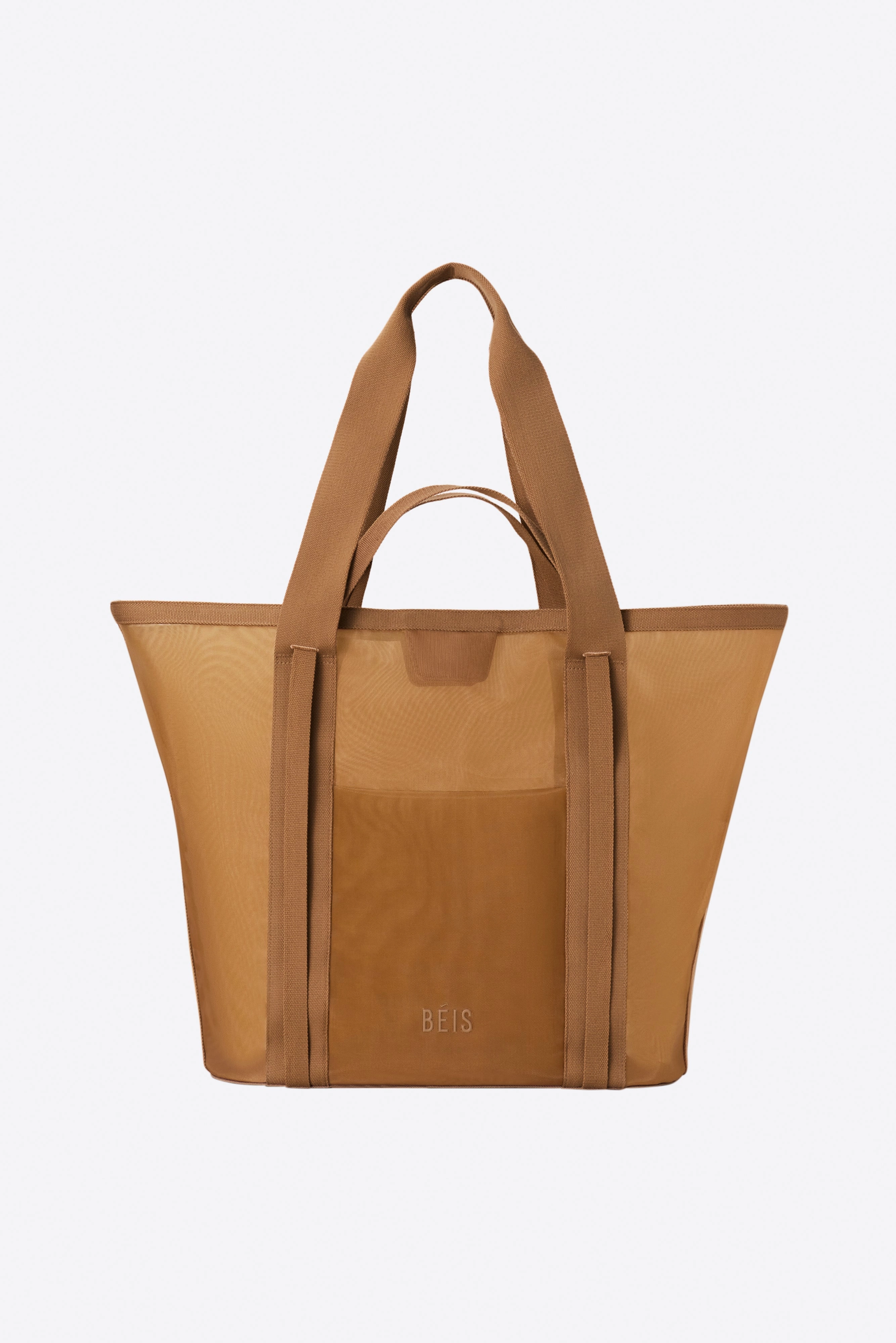 The Mesh Beach Tote In Camel Dont Miss This Deal