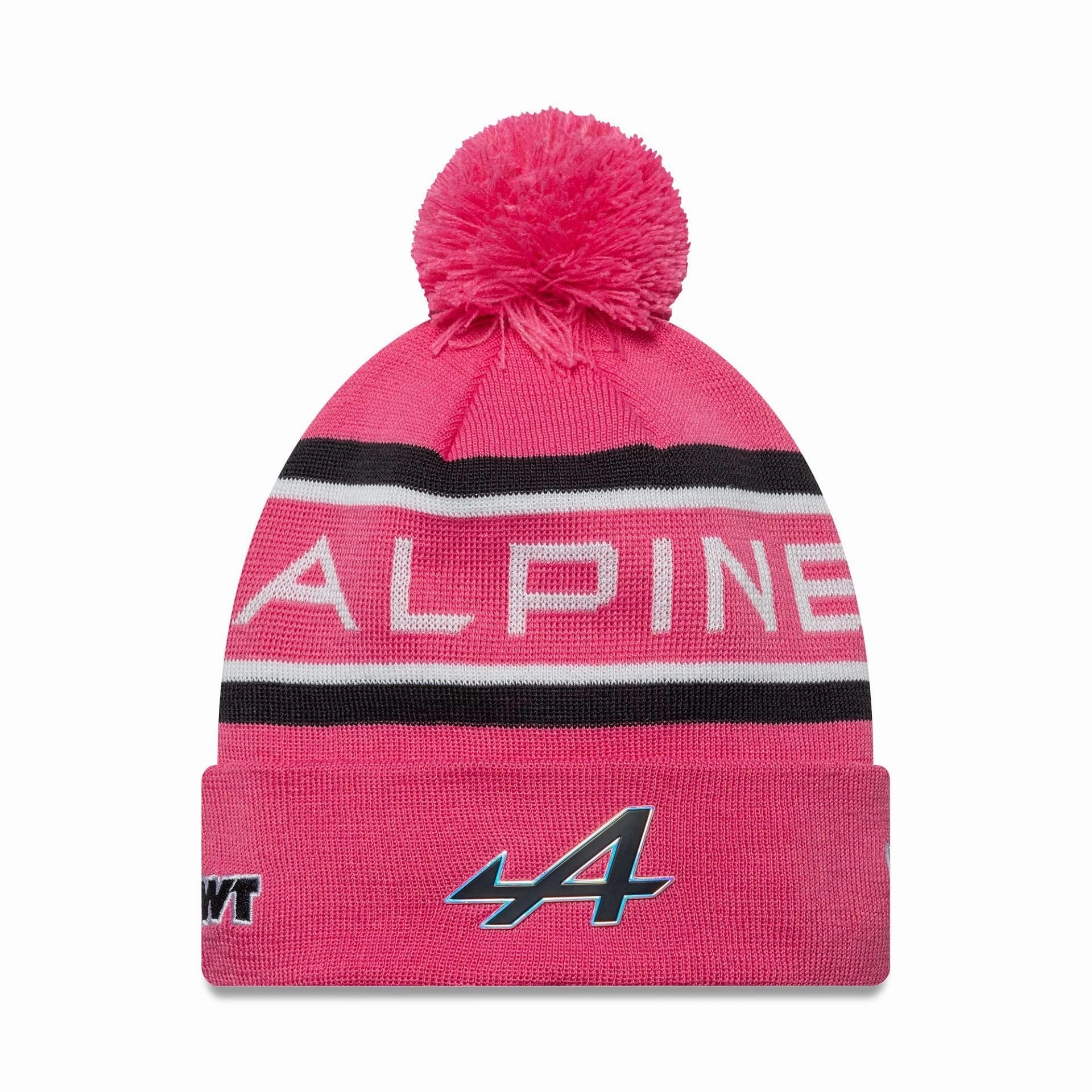 Alpine Racing Replica Driver Jack Doohan Pink Cuff Knit Beanie Hat Limited Stock Offer Todays Steal