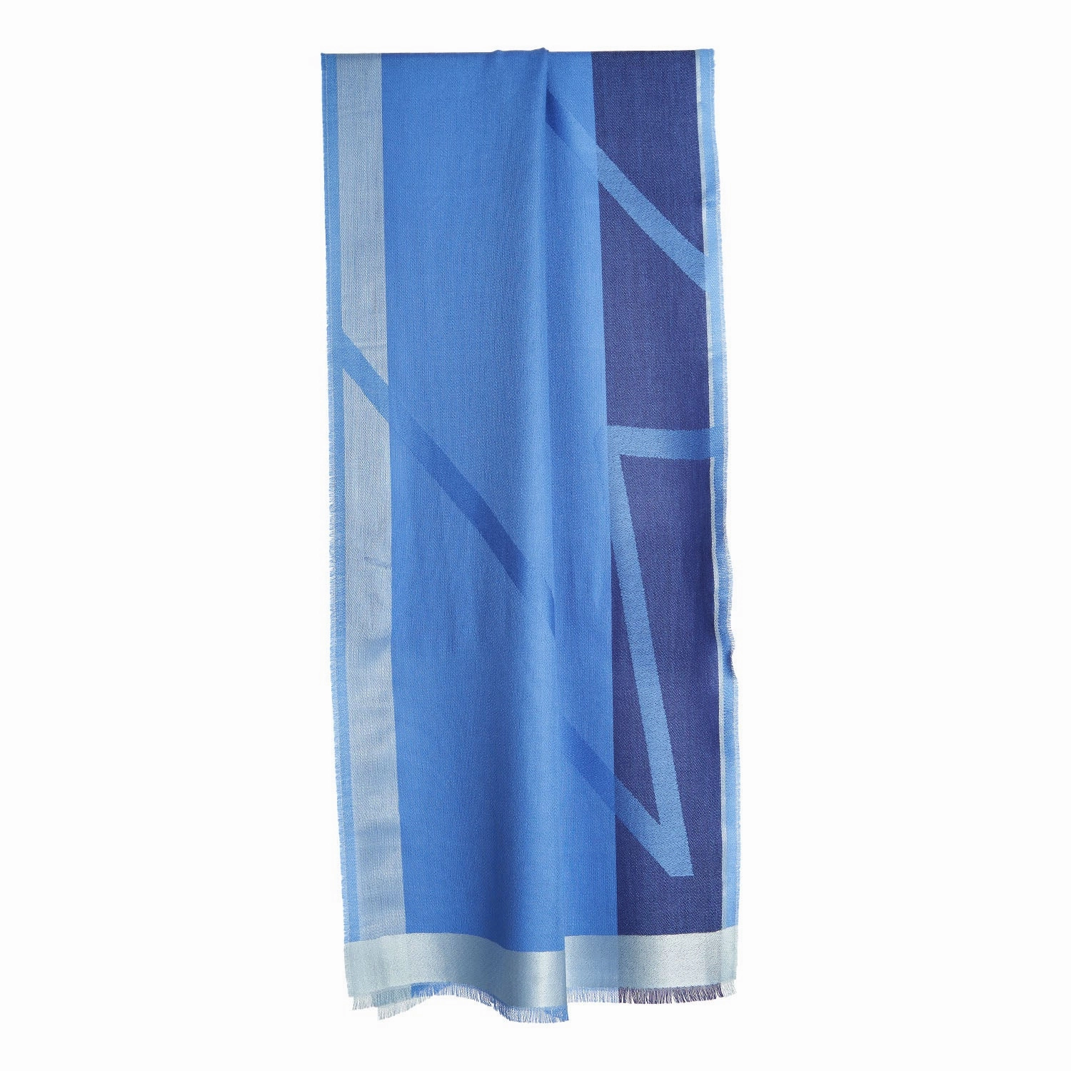 Shop Save Big Clearance Savings Now Dark And Light Blue Cashmere Stole