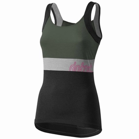 Dotout Crew Spaghetti woman top - Green