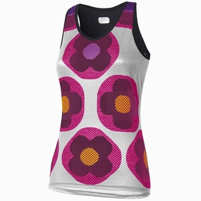 Dotout Flower woman top - White fuchsia