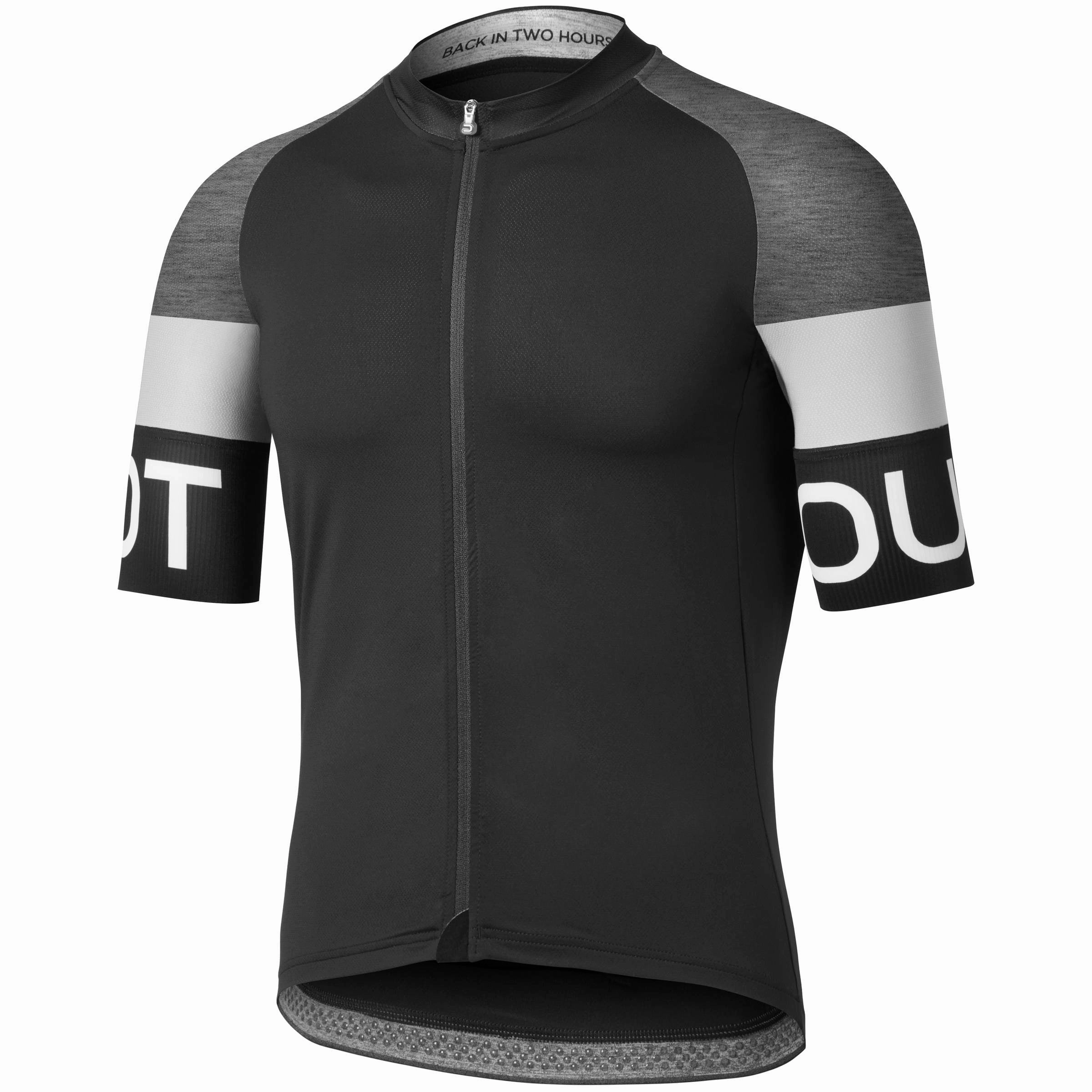 Dotout Pure Jersey - Black-Grey Dark Melange-White 