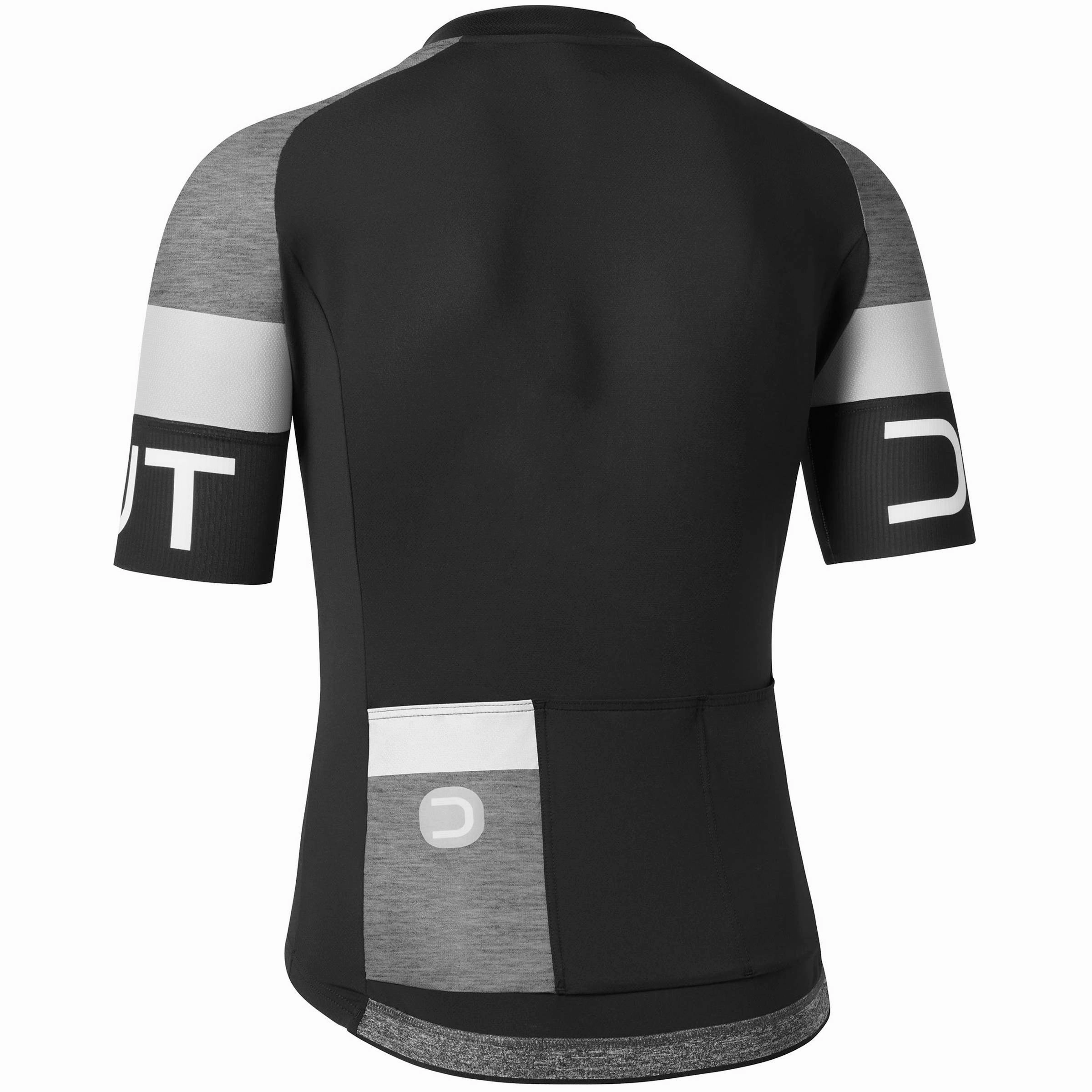 Dotout Pure Jersey - Black-Grey Dark Melange-White 