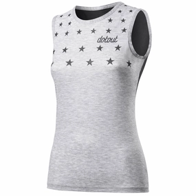 Dotout Stars Muscle woman sleeveless T-shirt - Black