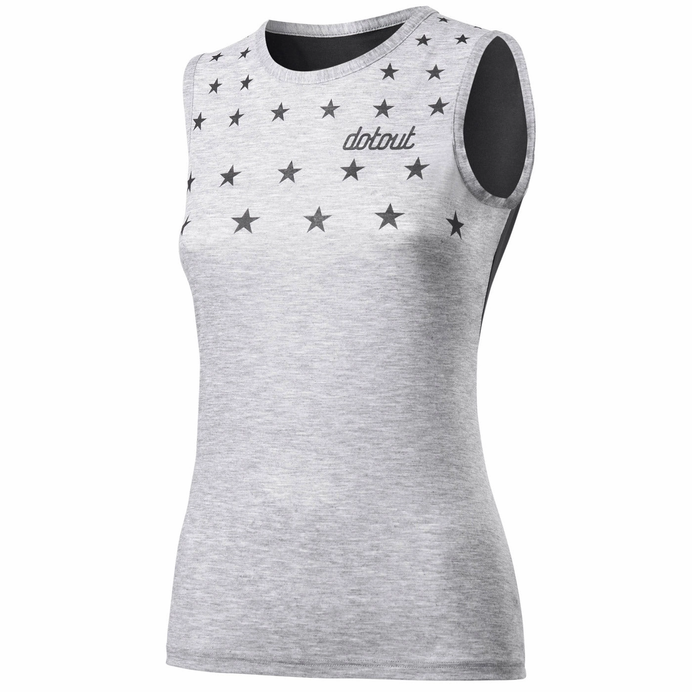 Dotout Stars Muscle woman sleeveless T-shirt - Black