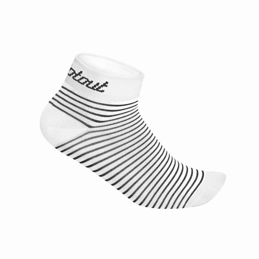 DotOut Stripe Mid socks - White