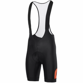 Dotout Tour Bibshorts - Black orange fluo