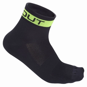 DotOut Uni 13 socks - Black Yellow