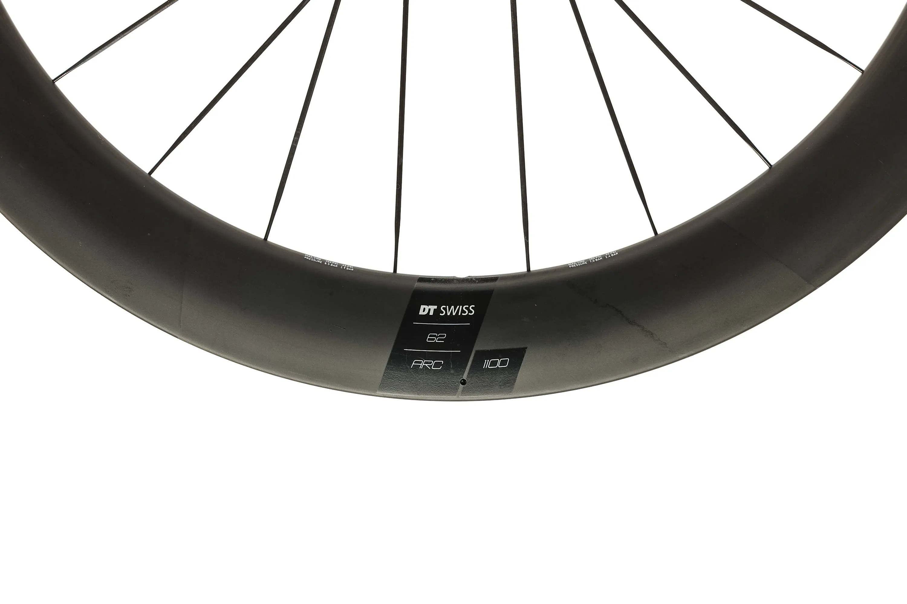 DT Swiss ARC 1100 Dicut 62 Carbon Tubeless 700c Wheelset