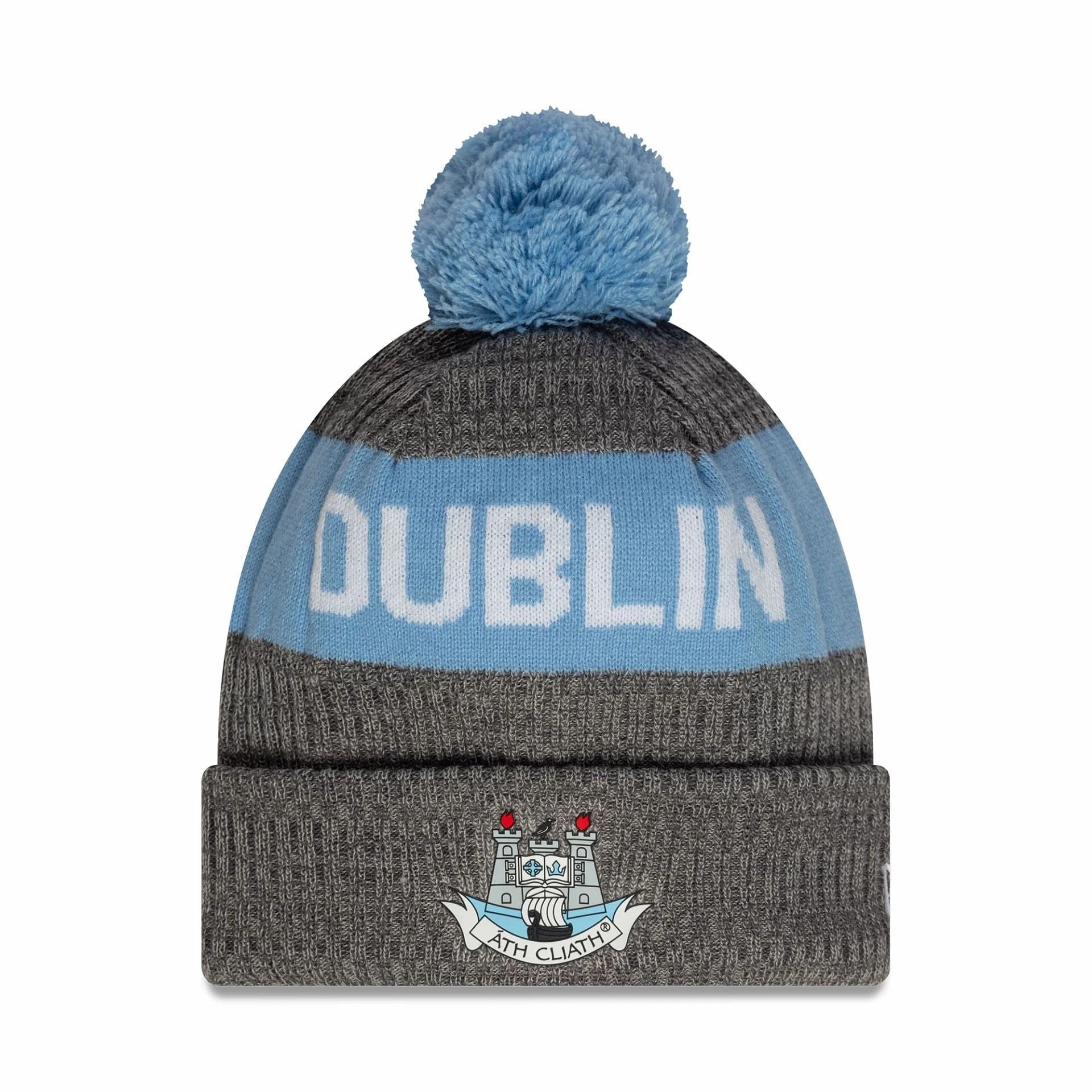 Dublin Gaa Grey Bobble Knit Beanie Hat Dont Miss Todays Deal