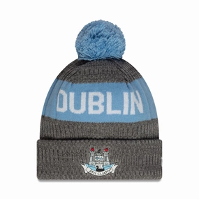 Dublin Gaa Grey Bobble Knit Beanie Hat Dont Miss Todays Deal