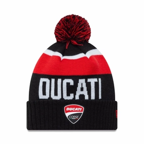 Dont Miss This Deal Ducati Motor Logo Black Sport Knit Beanie Hat