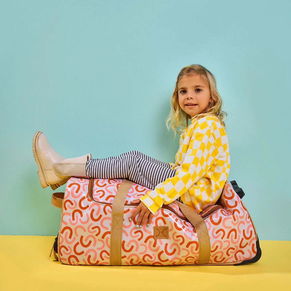 Thandana Laminated Fabric Kids Wheeled Duffel Bag Hot Picks Today Todays Best Deal