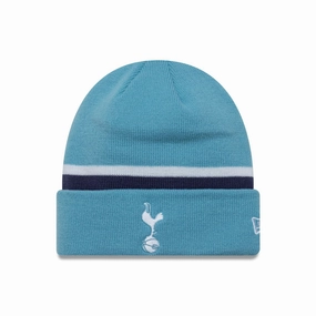 Weekend Specials Shop Now Save Tottenham Hotspur Fc Seasonal Stripe Pastel Blue Cuff Knit Beanie Hat