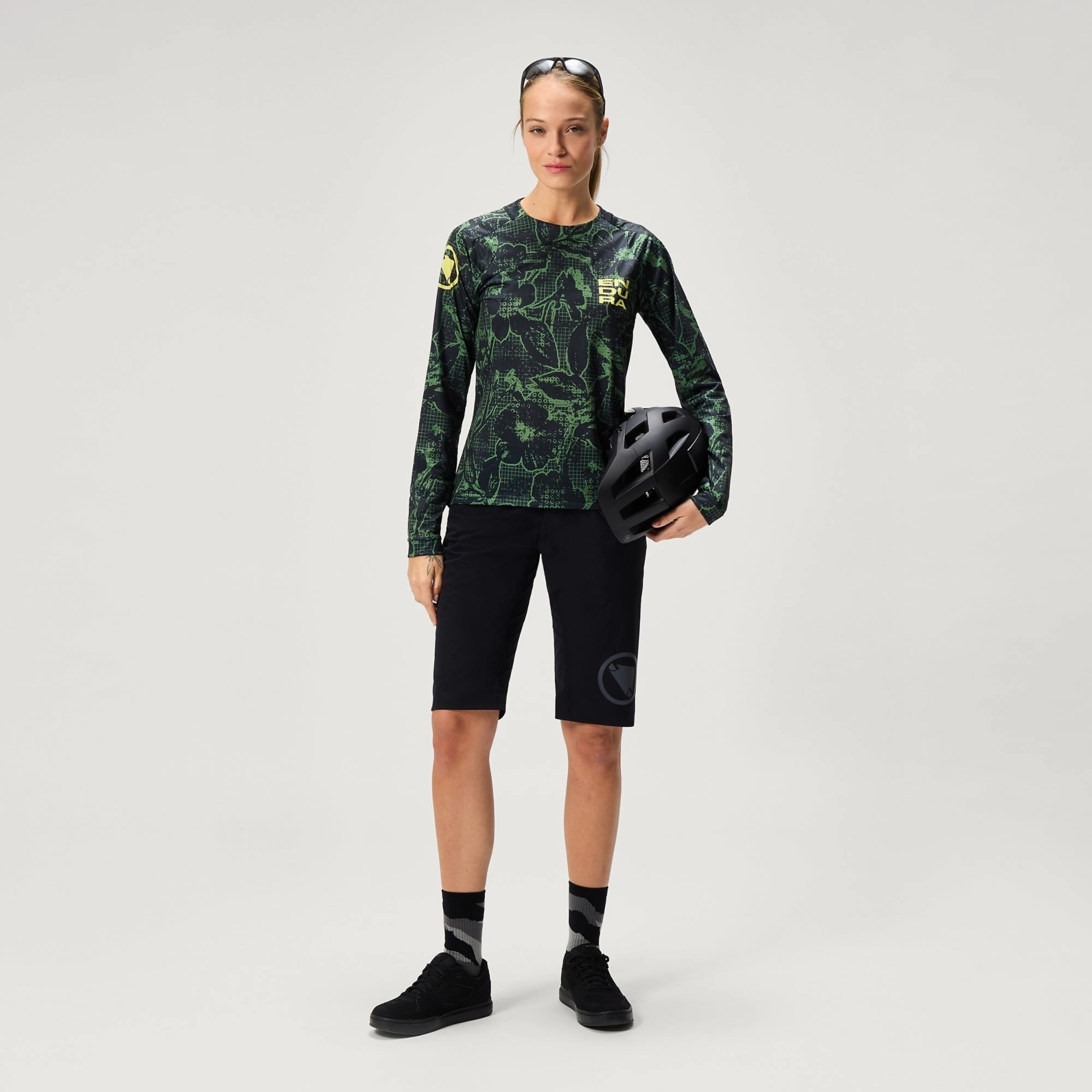 Endura LTD PRINTED long sleeve women jersey - Green 