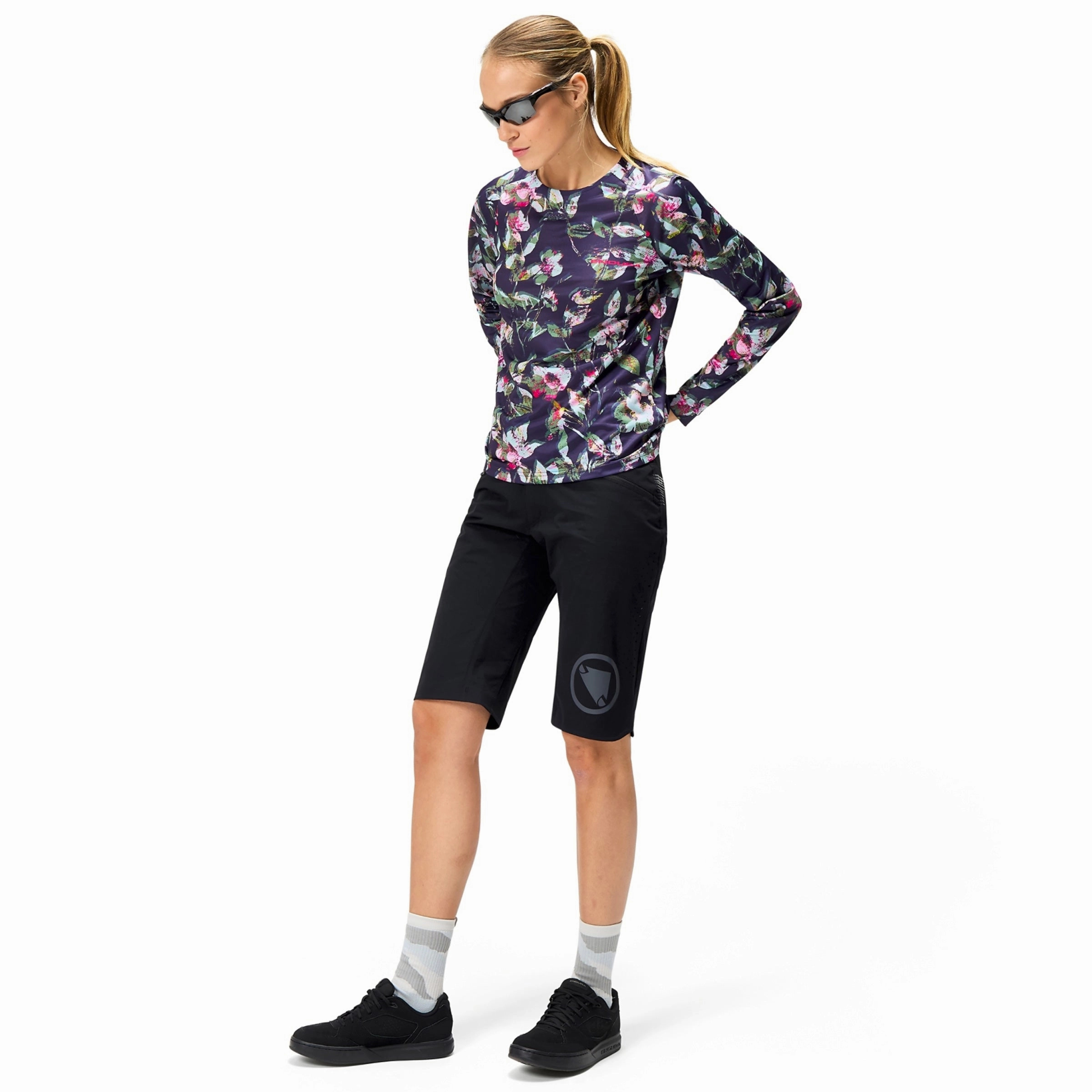 Endura LTD PRINTED long sleeve women jersey - Purple 