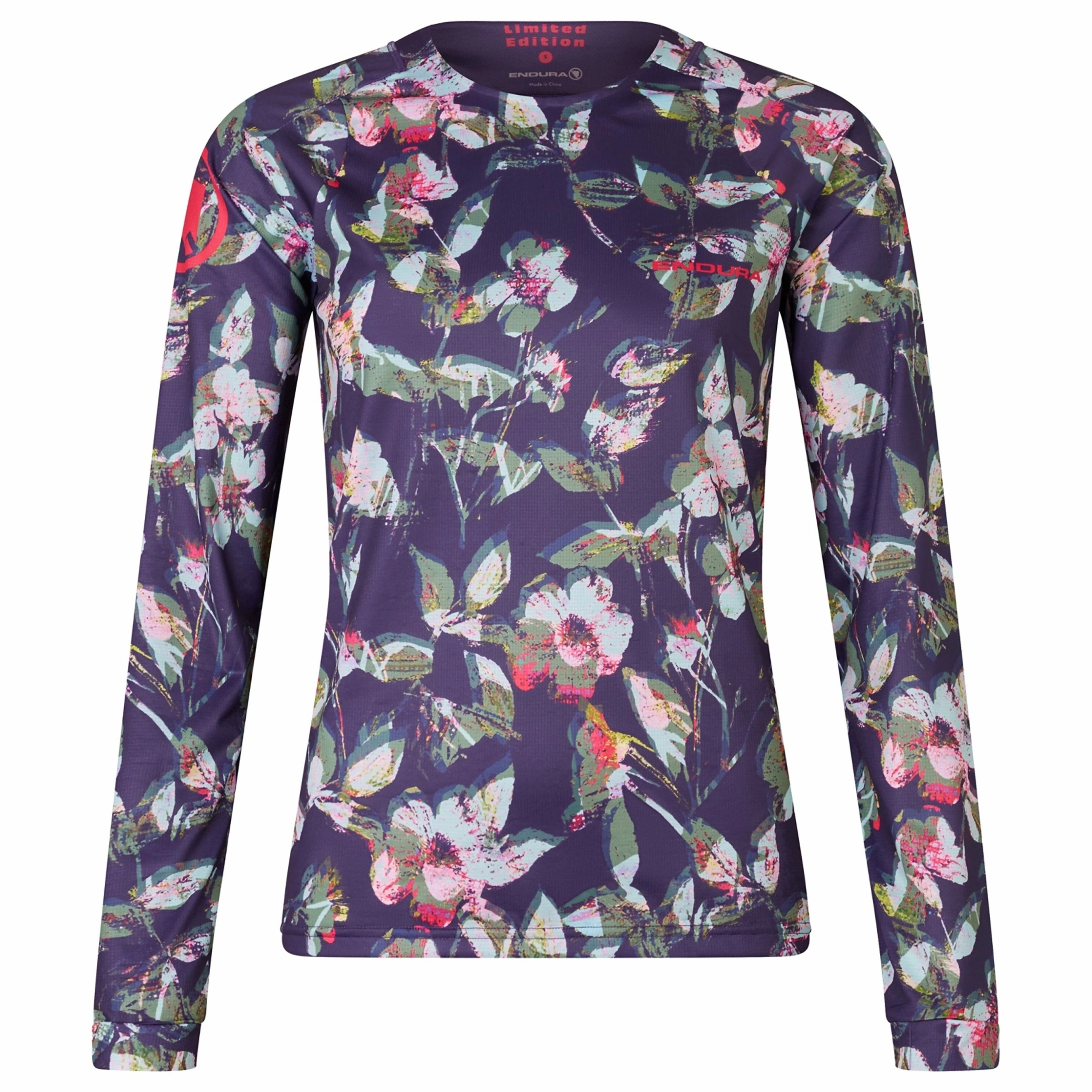 Endura LTD PRINTED long sleeve women jersey - Purple 