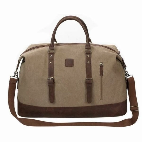 Escape Classic Canvas Large Travel Bag | Light Brown Dont Miss Out Hot Sale Frenzy