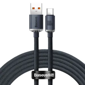 Save More Online Baseus Crystal Shine Cable Usb To Usb-C, 100W-Cajy000501
