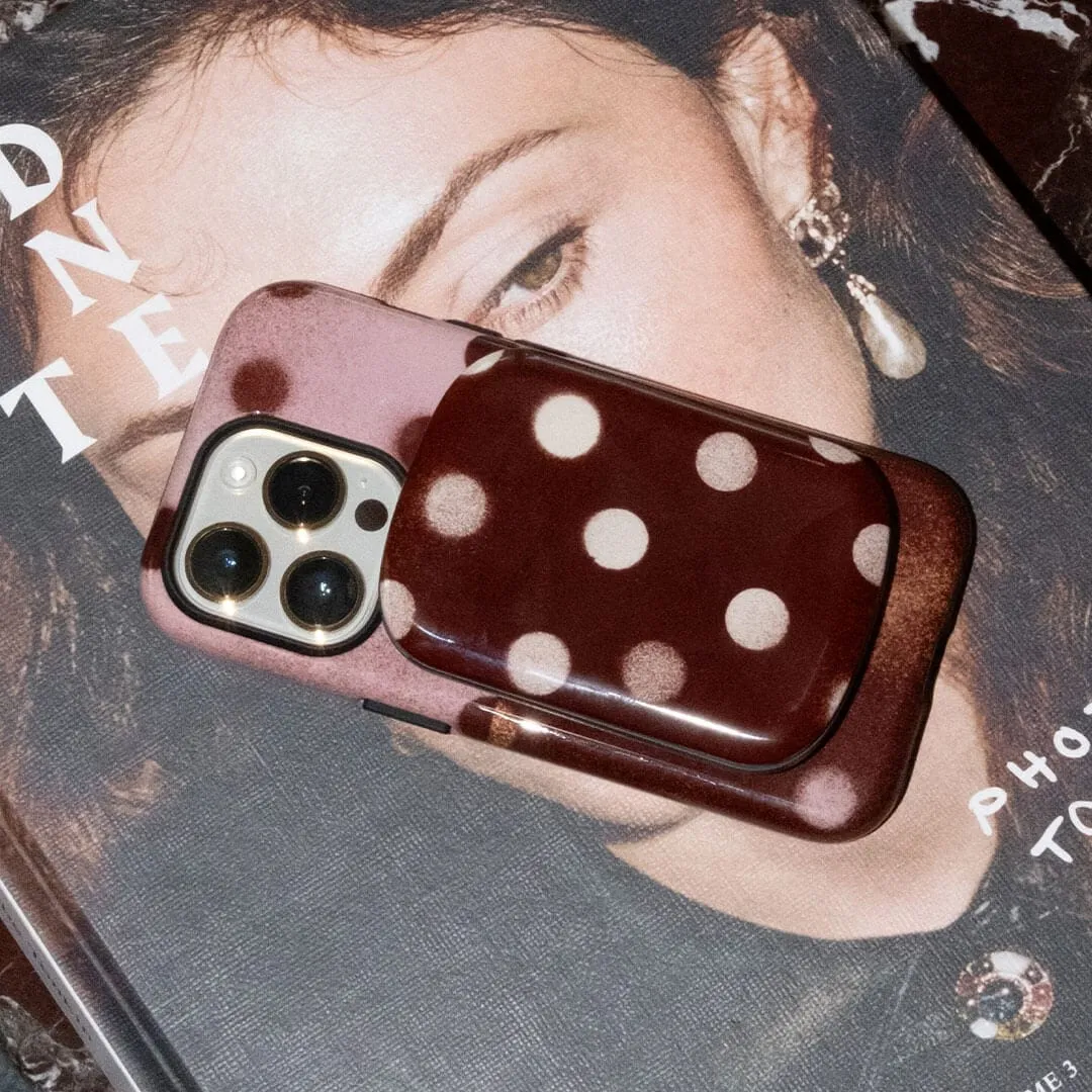 Mocha Polka Dot Chargepod Magsafe Power Bank Surprise Offer Now