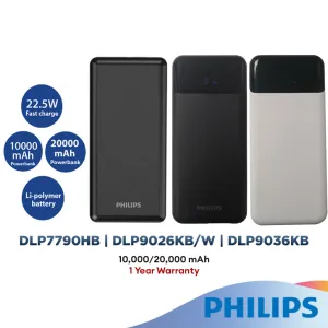 Philips Universal Fast Charging Powerbank (22.5W) Dlp7790Hb/97/Dlp9026K/Dlp9036K Clearance Steal Today Special Occasion Discount