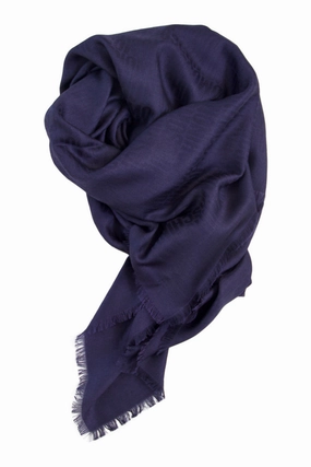 Dont Miss This Deal Todays Special Savings Exclusive Blue Silk Blend Scarf Moschino