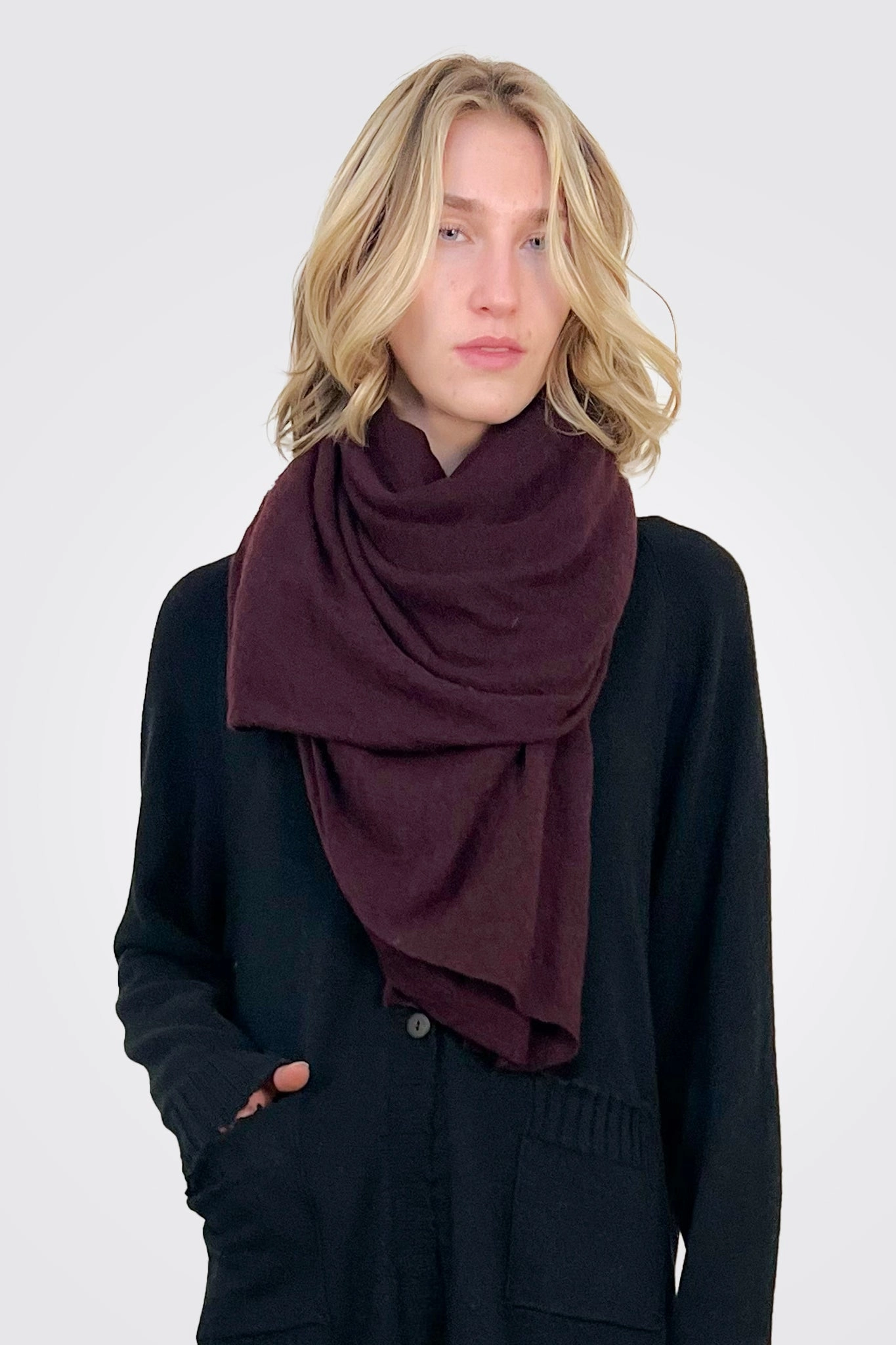 Cashmere Scarf  - Plum Todays Hot Pick