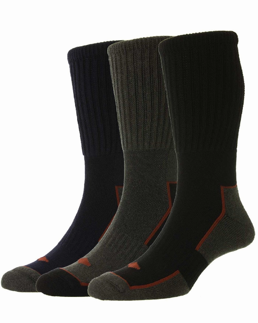 Grab Save Today Hot Sale Today Hj Hall Long Cotton Comfort Top Work Sock Triple Pack