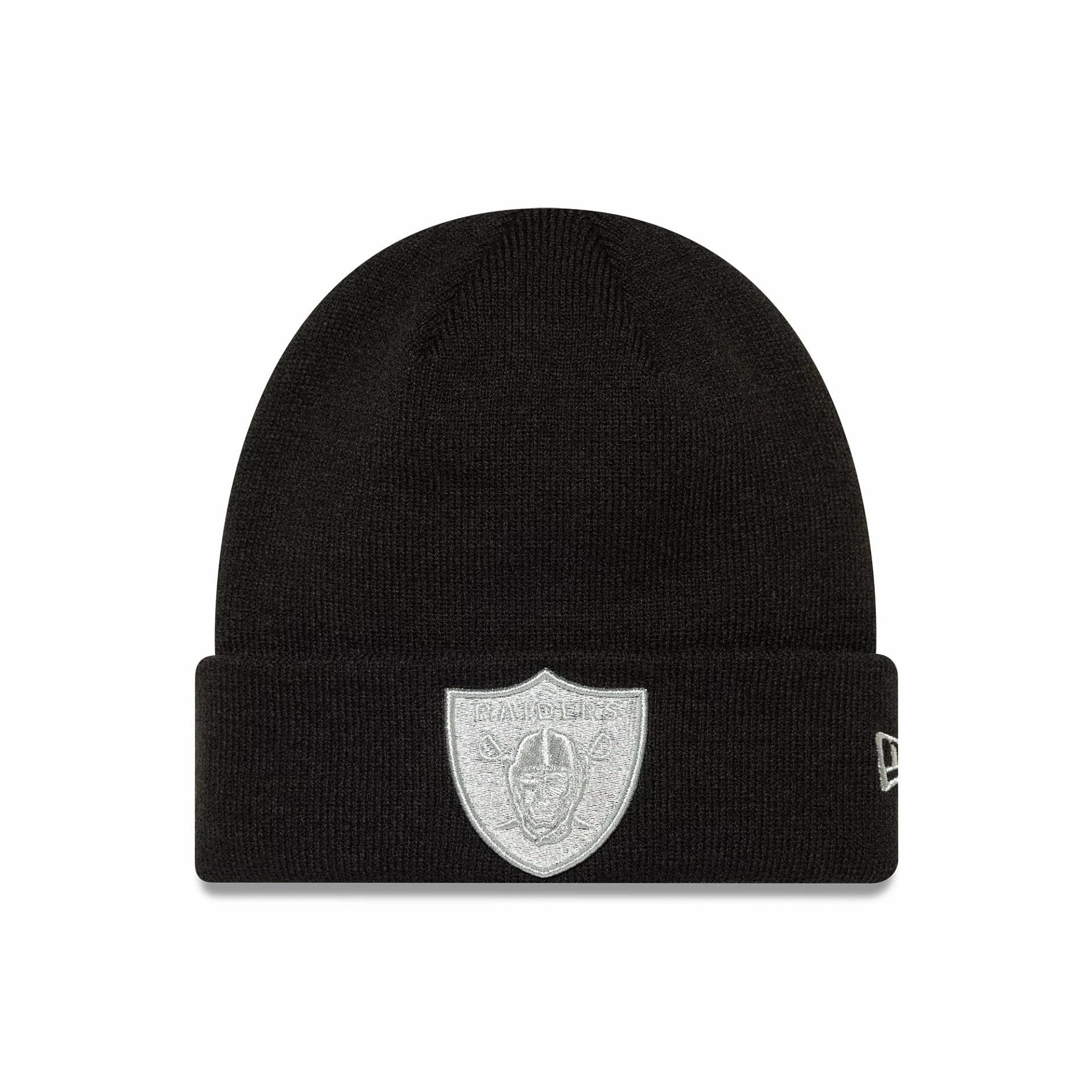 Special Savings Today Las Vegas Raiders Nfl Metallic Black Cuff Knit Beanie Hat