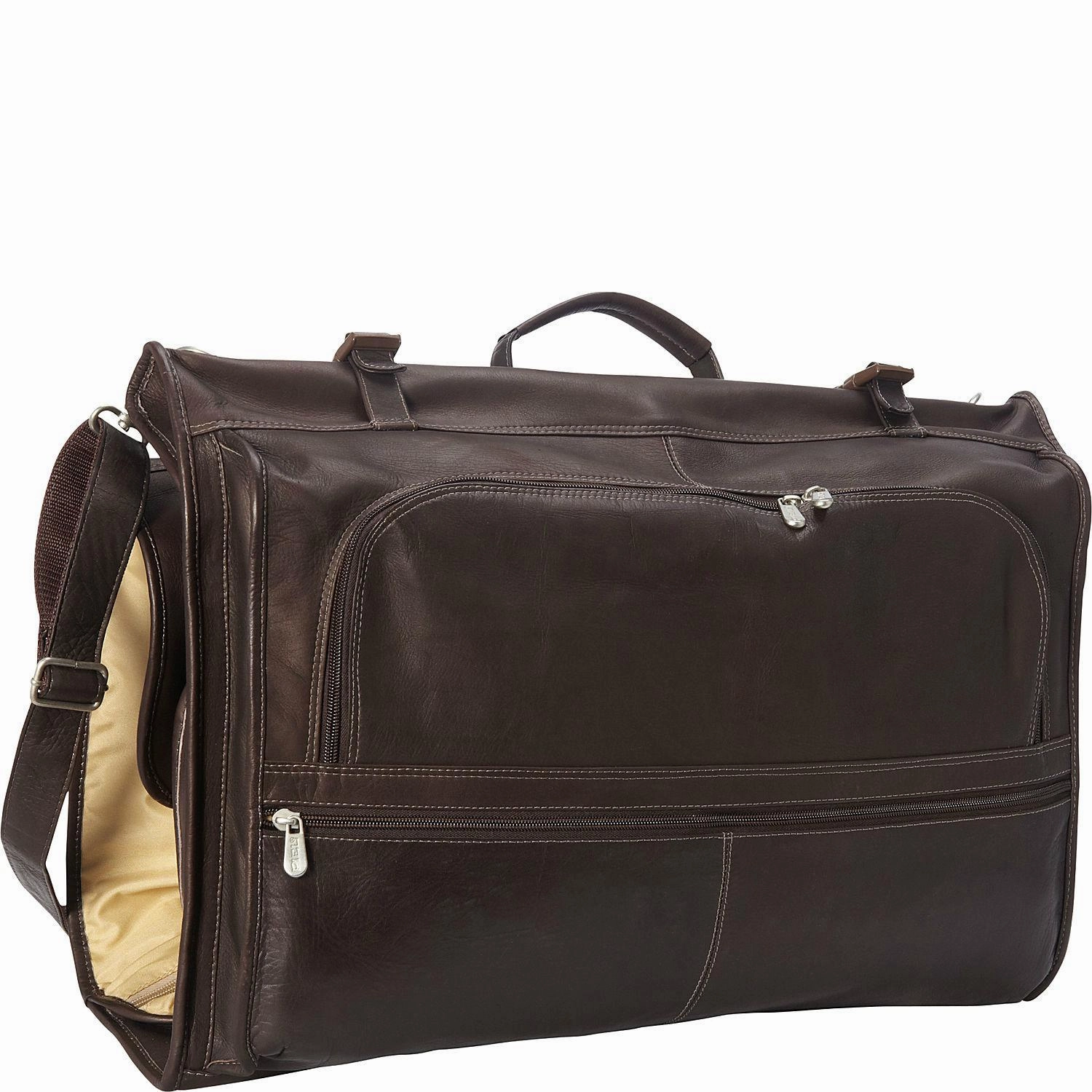 Piel Leather Tri-Fold Garment Bag Price Drop Alert Clearance Alert Now