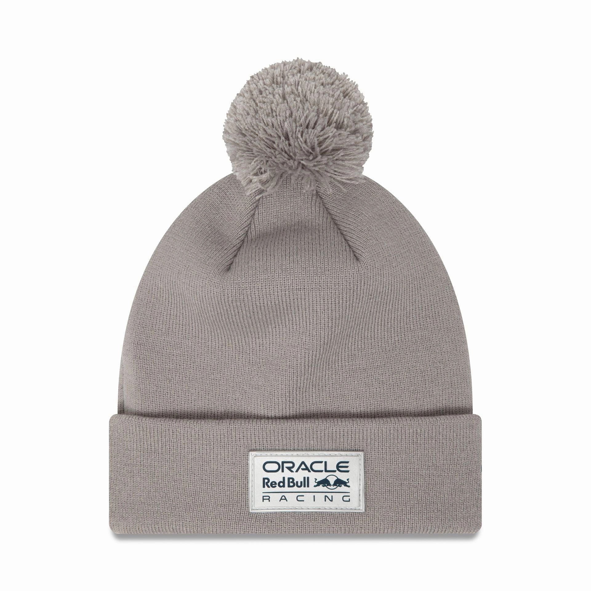 Shop Save Today Red Bull Team Grey Bobble Knit Beanie Hat
