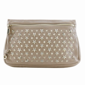 Flash Sale Alert Now Clearance Event Alert Jimmy Choo Leather Pouch (Pre-Owned)