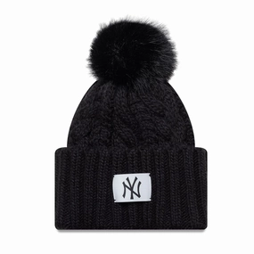 Exclusive Online Offer Limited Time Steal New York Yankees Mlb Black Cable Knit Beanie Hat