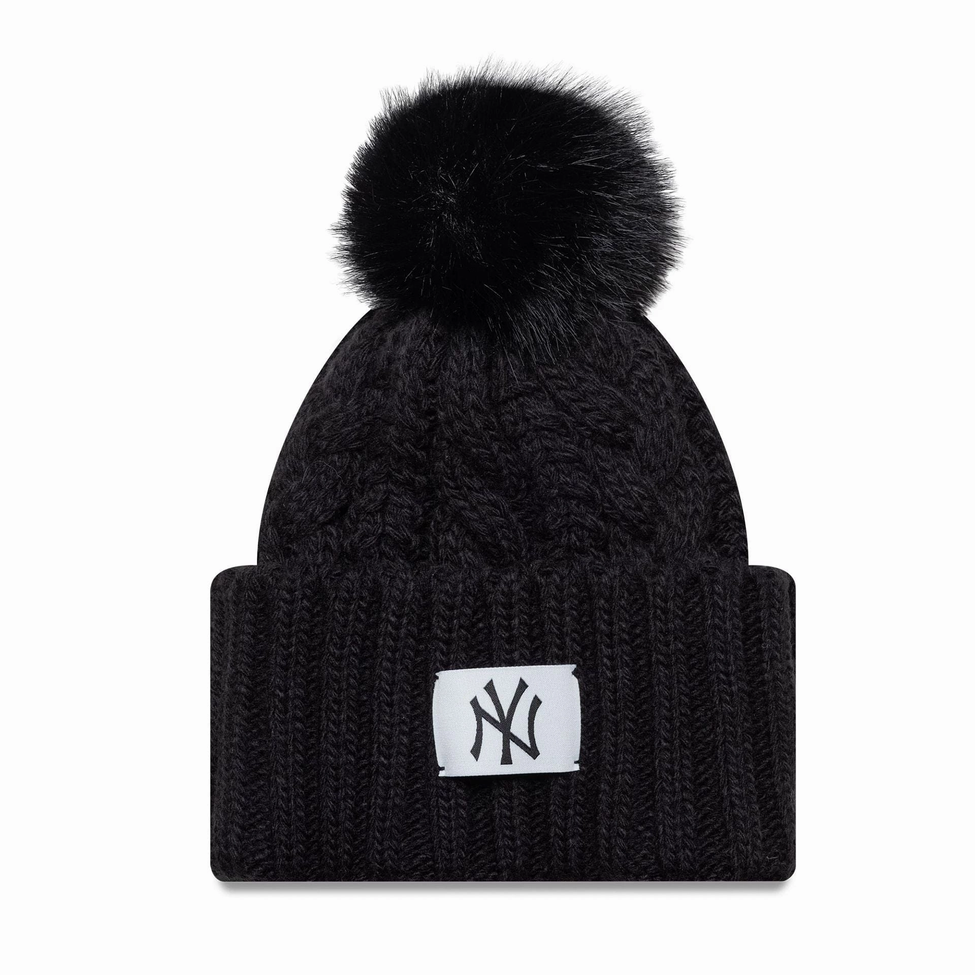 Exclusive Online Offer Limited Time Steal New York Yankees Mlb Black Cable Knit Beanie Hat