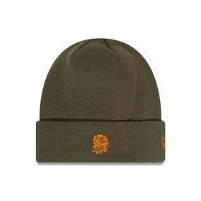 Rugby Football Union Seasonal Green Cuff Knit Beanie Hat MustHave Deals Special Deals Online