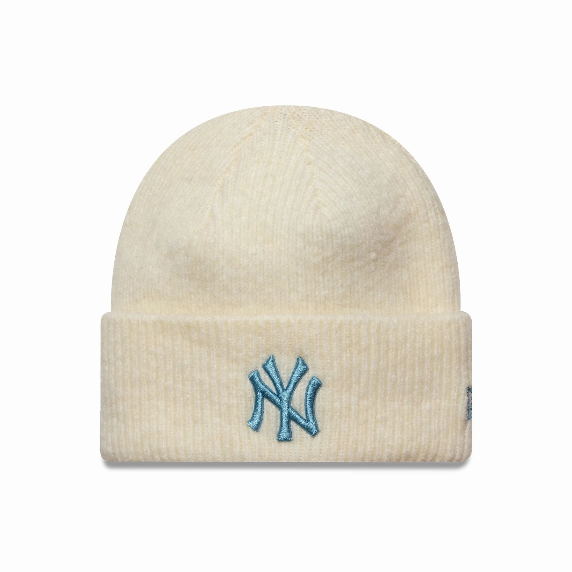 Save Today Only New York Yankees Womens Mlb Cream Wide Cuff Knit Beanie Hat