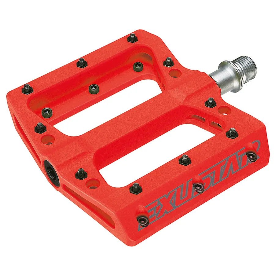 Exustar Flat PB71 pedals - Red