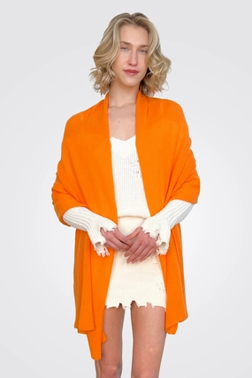 Trending Today Steal Featherweight Wrap - Nectarine