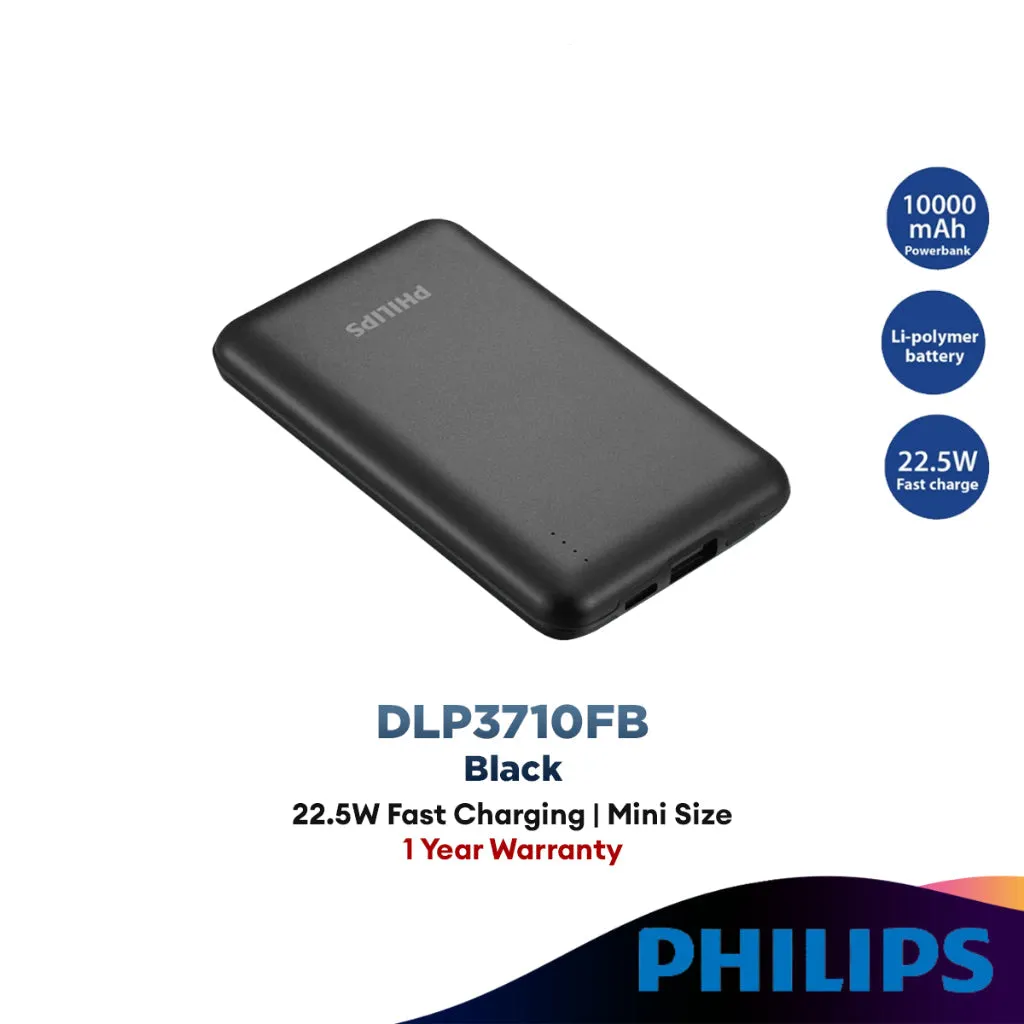 Philips 10000Mah Powerbank Super Mini Usb | 22.5W Fast Charging (Dlp3710Fb/97) Trending Hot Picks