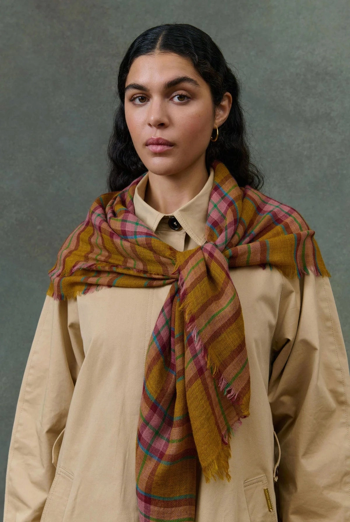 Louise Misha Mekness Check Scarf Hot Offer Event