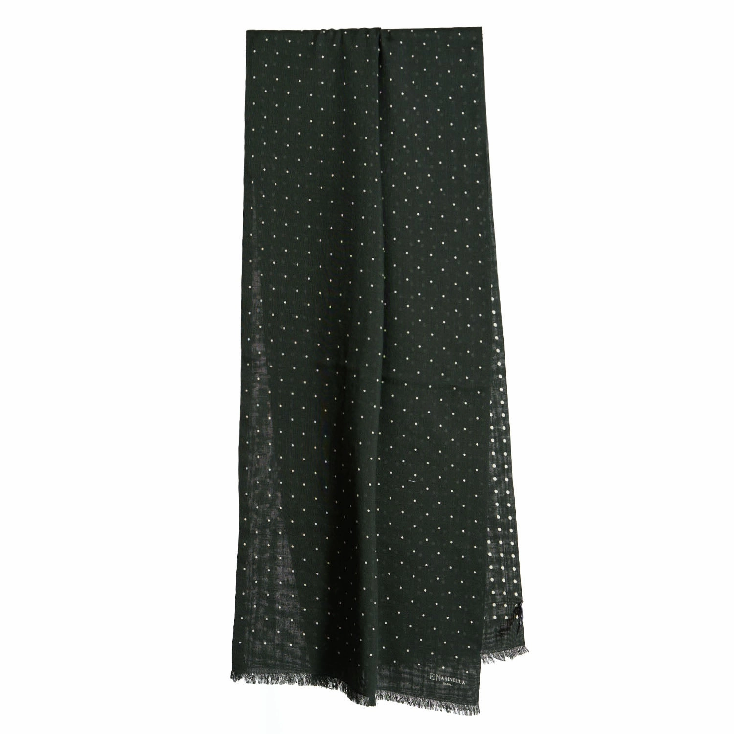 Limited Time Discount Dark Green Wool And Silk Scarf