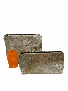 Mega Online Discount Shop Now Save Make Up Bags Set In Silver Print