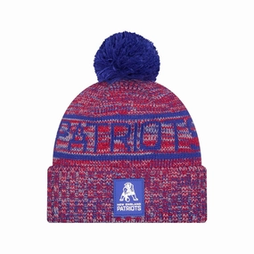 Best Price Online Trendy Picks Today New England Patriots Nfl Sideline Blue Sport Knit Beanie Hat