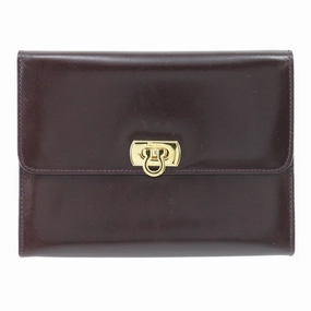 MustHave Gift Ideas Salvatore Ferragamo  Leather Pouch (Pre-Owned)