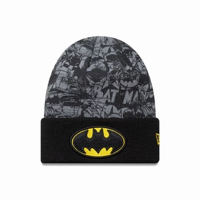 Save Big Today Batman Youth Dc Black Cuff Knit Beanie Hat