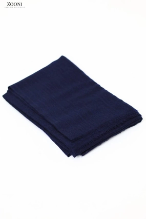Pure Himalayan Pashmina Plain Shawl (Extra Soft) - Navy Blue MustHave Deal