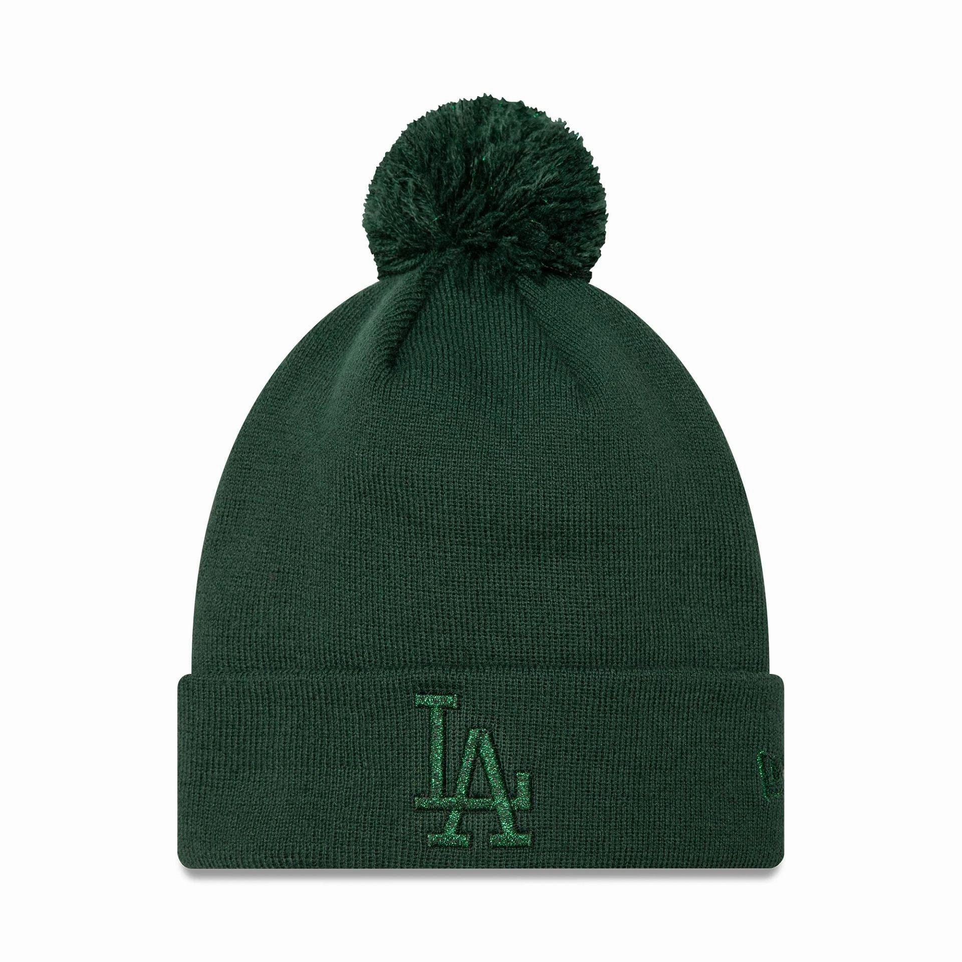 Exclusive Online Discount Limited Stock Hot Deal La Dodgers Womens Metallic Dark Green Bobble Knit Beanie Hat