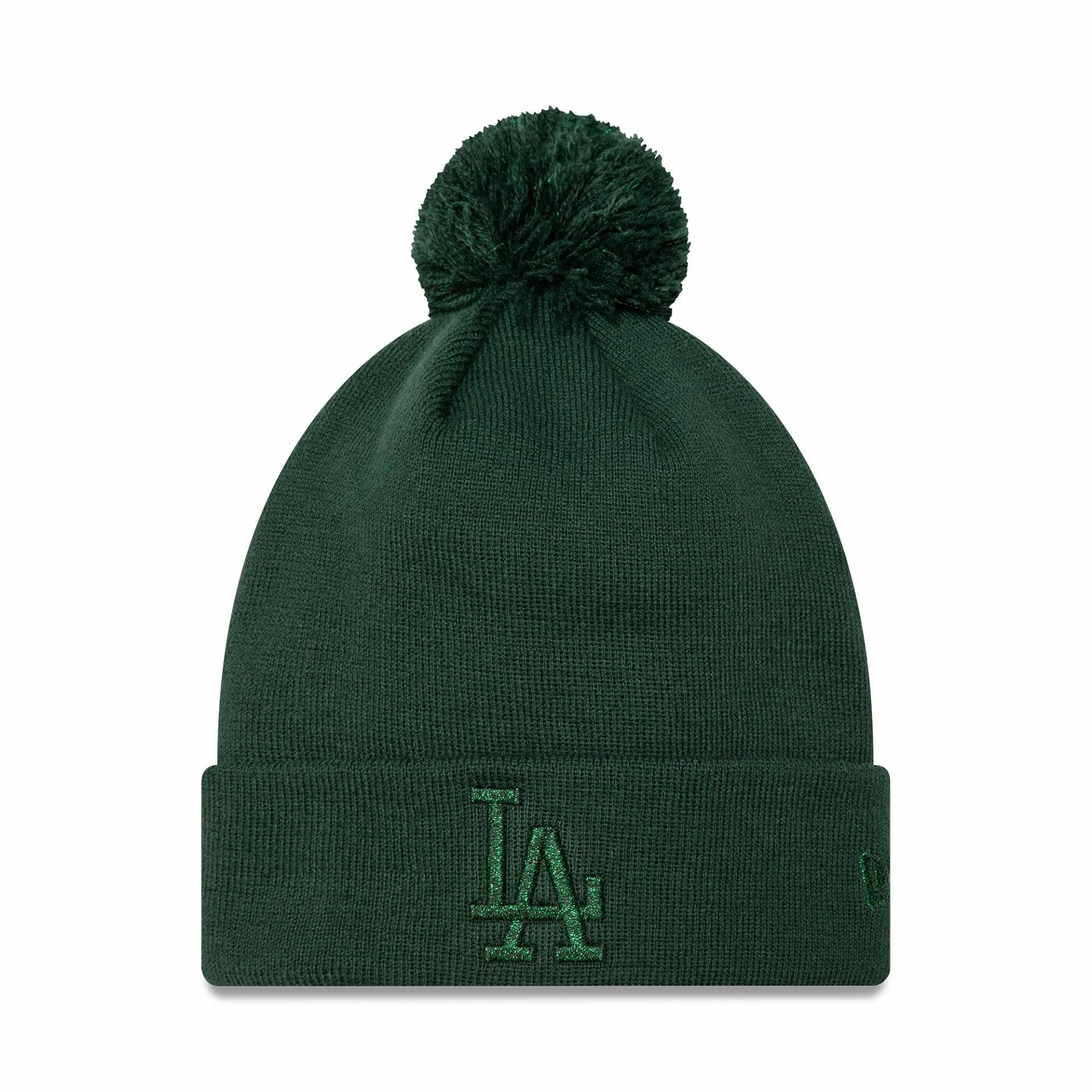 Exclusive Online Discount Limited Stock Hot Deal La Dodgers Womens Metallic Dark Green Bobble Knit Beanie Hat